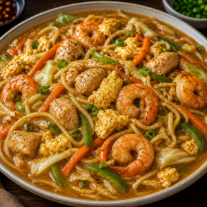 Mix  noodles gravy