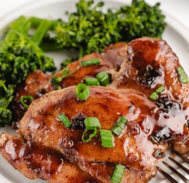 Chicken with plum sauce