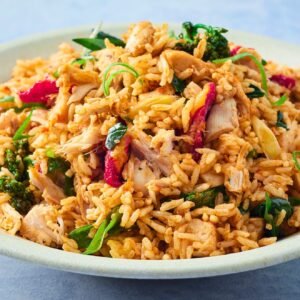 Singaporean fried rice (chicken)