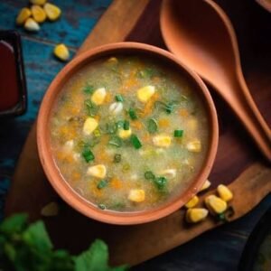 Veg sweet corn soup
